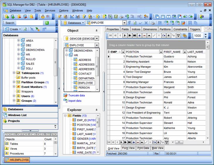 EMS SQL Manager for DB2 Freeware 1.2