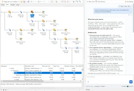 SQL Manager for PostgreSQL SQL - Execution Plan