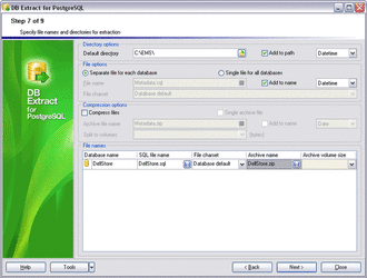 Specifying file names and directories